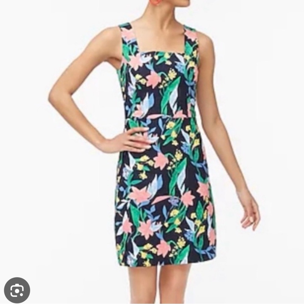 New J. Crew Factory Vibrant Floral Mini Dress